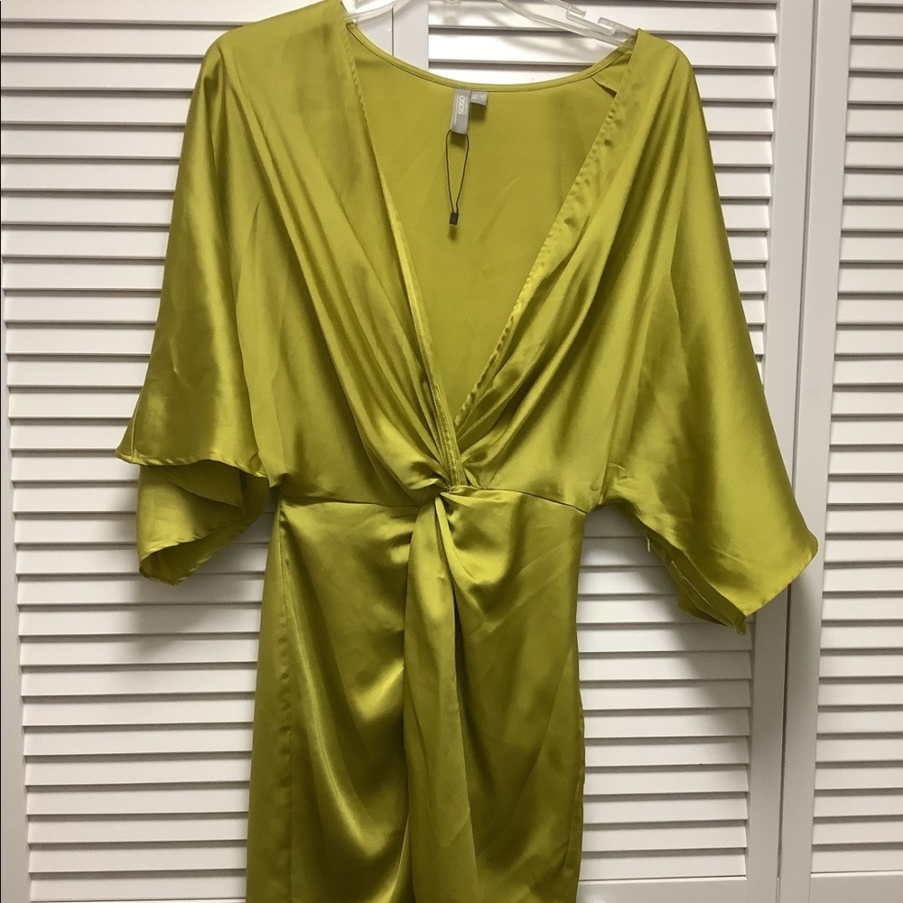 Silk green dress